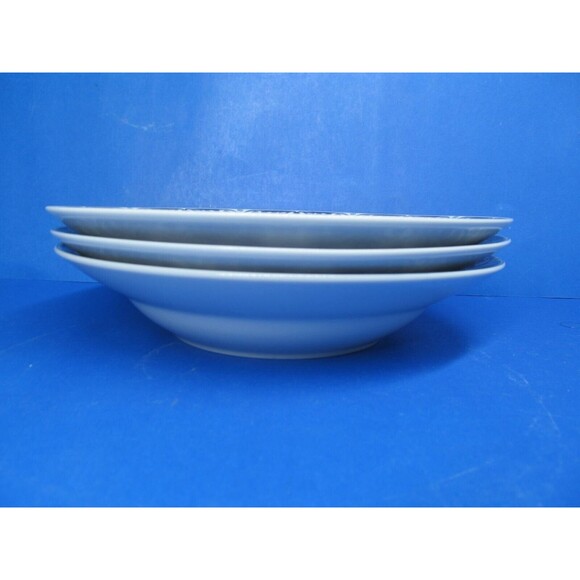 Canton Blue One 9 1/4"  Serving Bowl And Three 8"  Soup Pasta Cereal Bowls VGC - Picture 12 of 14